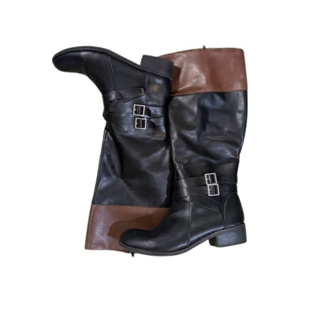 Stylish Black and Brown Women's Boots